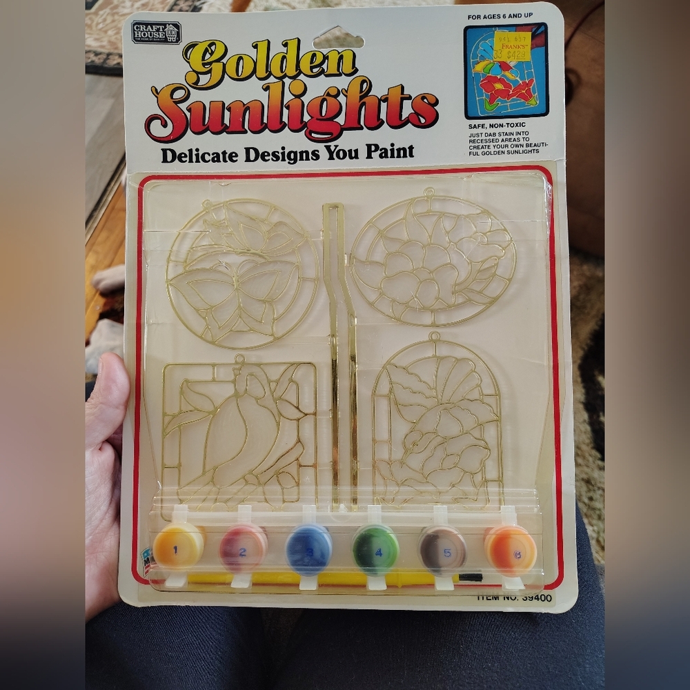 Vintage paint your own suncatchers set- new!